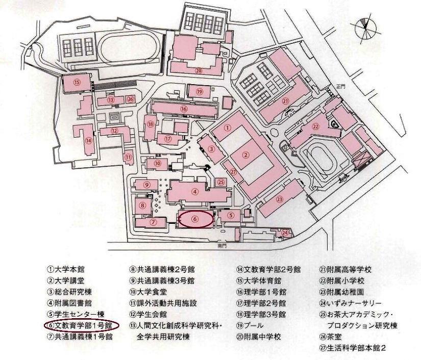 大学構内図の画像