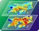 GISによる東京圏の人口分析の画像