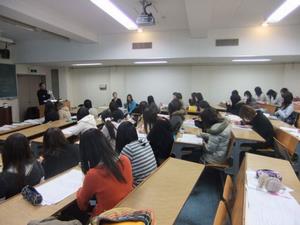エジプトの留学生を迎えた講義の様子